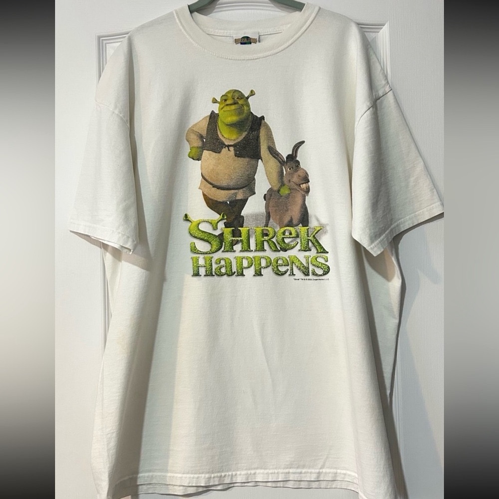 Shrek Happens 2XL 2003 Vintage Universal Studios Dreamworks Promo Shirt Tee